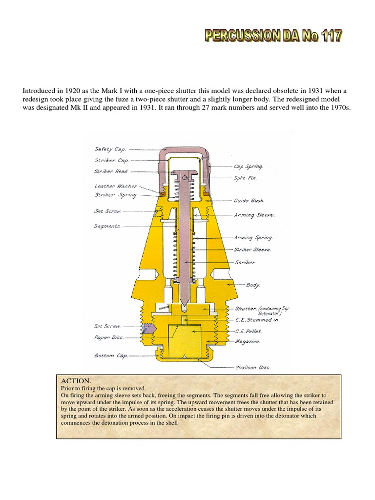 Mk II Fuze Mechanism Overview | PDF