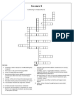 Crossword Crossword Puzzle