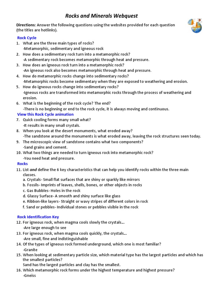 worksheet Rocks And Minerals Worksheets Pdf workbooks rocks and minerals worksheets pdf free printable webquest justin powers sedimentary rock pdf