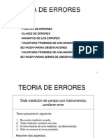 Teoría de Errores