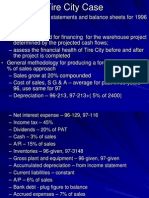 Tire City Case Financial Forecast