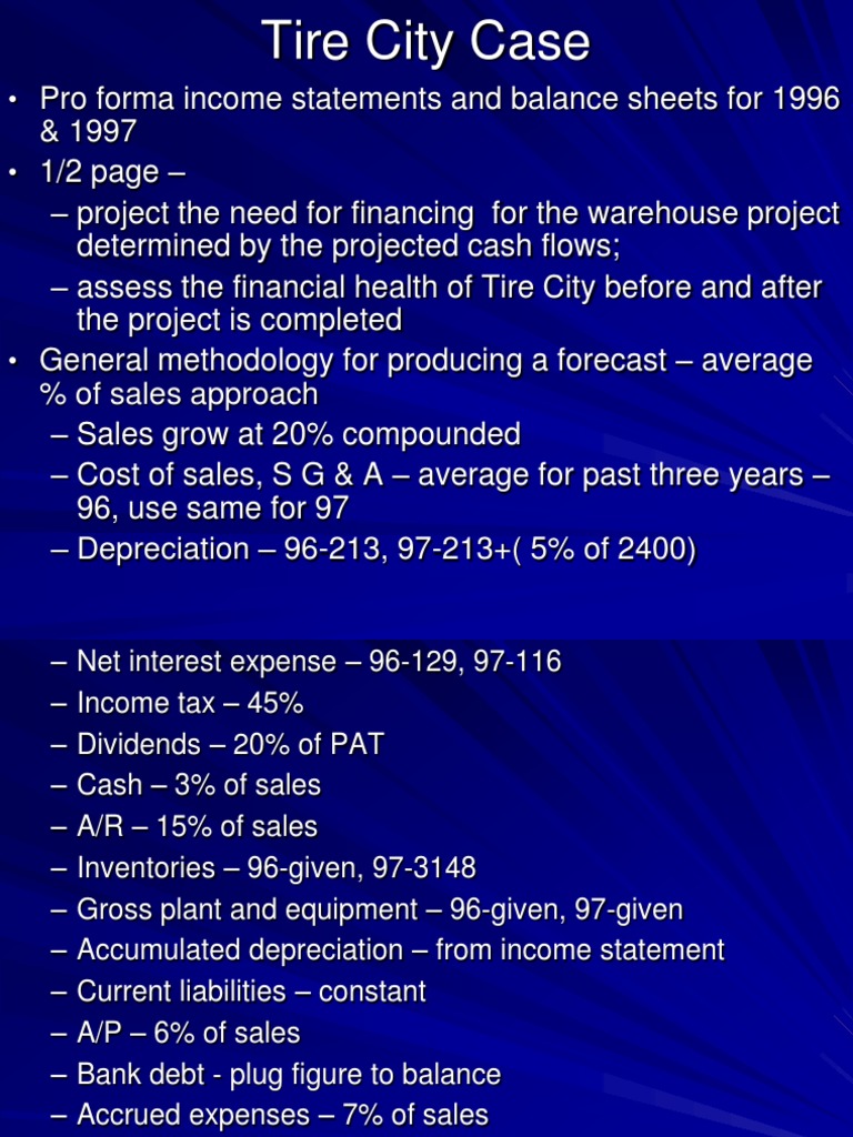 Tire City Case PDF Depreciation Expense
