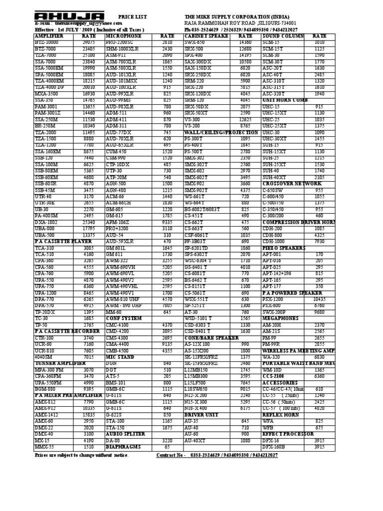 ahuja srx 500 dx price