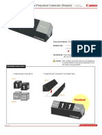 Cube Perpetual Calendar (Simple) : Finished