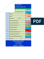 Calculate Interest and Penalty on Delayed Service Tax Payment