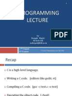 C Programming: by Deepak Majeti M-Tech CSE Mdeepak@iitk - Ac.in