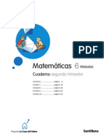 6º Primaria Matematicas Cuaderno Segundo Trimestre PDF