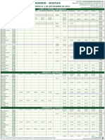 Horarios Madrid Segovia