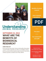 What Are The Benefits of Biomedical Research?: SEPTEMBER 23, 2014
