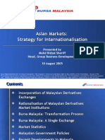 Asian Markets: Strategy For Internationalisation