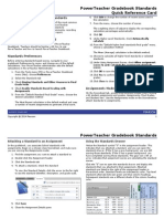 PTG Standards QuickRefCard