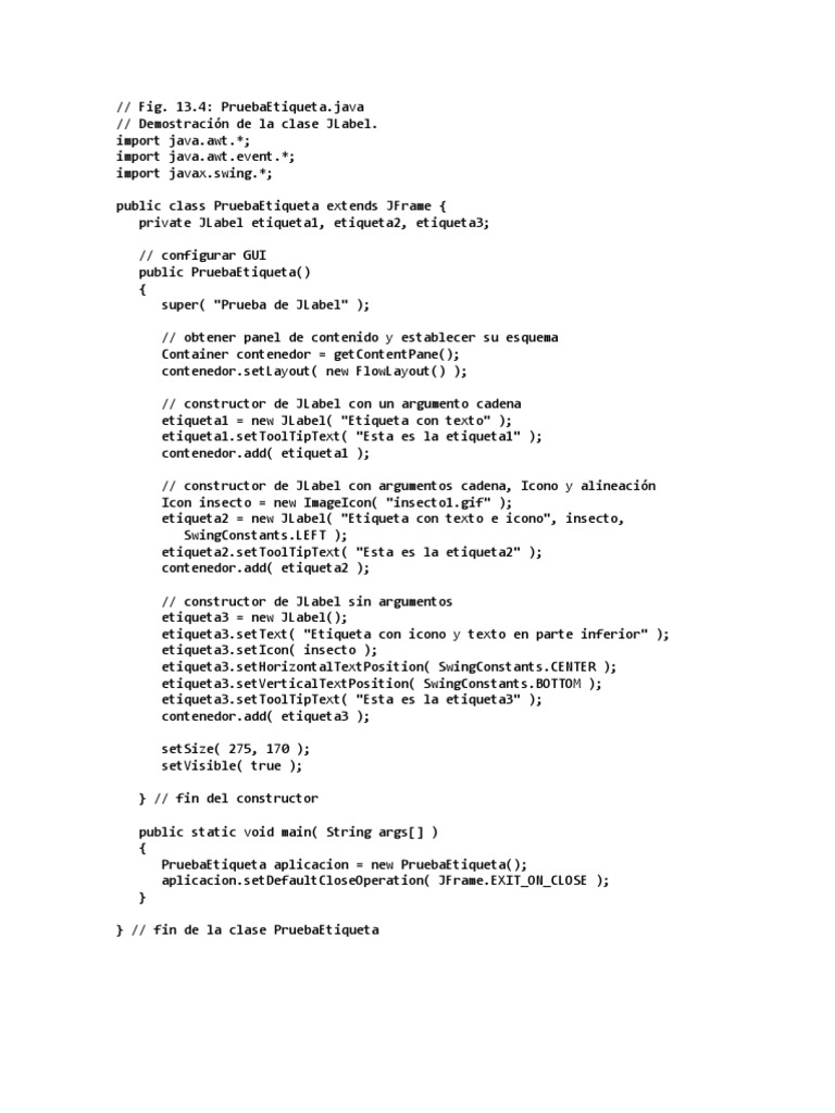 Programación Java | PDF