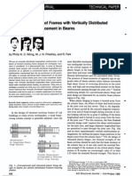 Seismic Resistance of Frames With Vertically Distributed Longitudinal Reinforcement in Beams