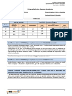 Ficha de Reflexao FQ 3 - Ciclo