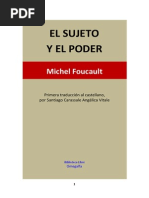 El Sujeto y El Poder Foucault