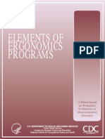 Elements of Ergonomics Program