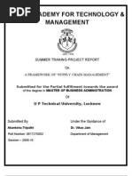 Download Final Summer Training Report on Supply Chain Mangement by amitkashyap1986 SN24071672 doc pdf