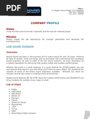 Mozza Company Profile