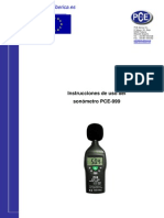 Manual Sonometro Pce 999