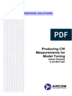 Producing CW Measurements For Model Tuning: Radio Engineering Solutions