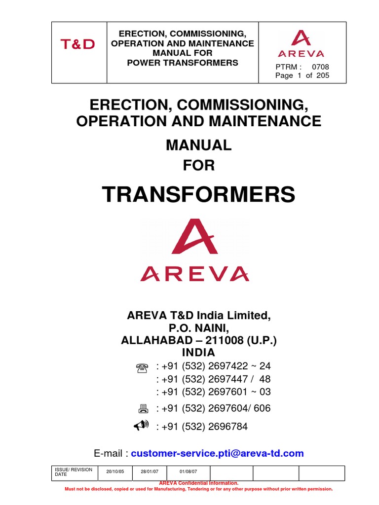 Areva 1 PDF Transformer Relay