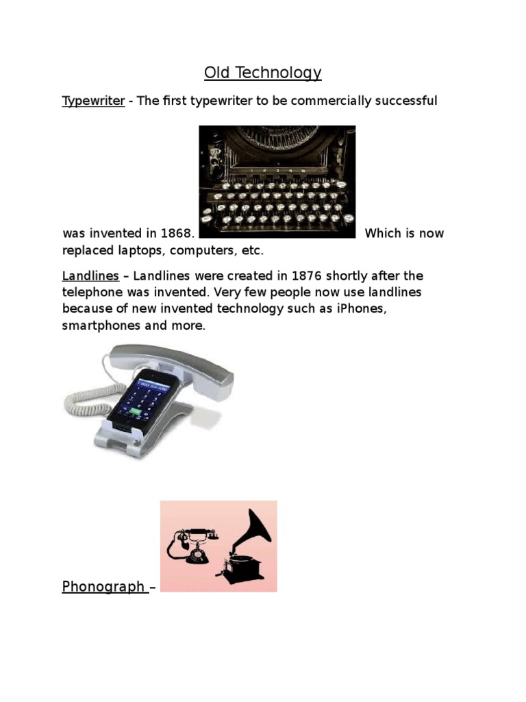 Evolution of Obsolete Technologies | PDF
