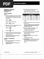 Sedion Units of Measurement: Solutions Manual