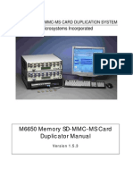 M6650 Memory SD-MMC-MS Card Duplicator Manual: International Microsystems Incorporated