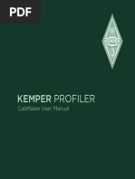 Kemper Profiler: Cabmaker User Manual