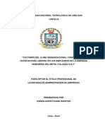 Clima Organizacionl y Atisfaccion Laboral PDF