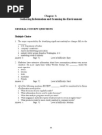 Gathering Information and Scanning The Environment: General Concept Questions Multiple Choice