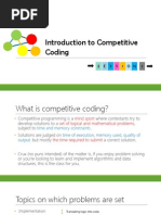 Introduction To Competitive Coding: S E S S I O N 1