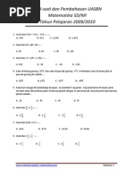 Soal-soal Uasbn Sd 2010