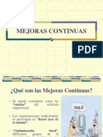 MEJORAS CONTINUAS