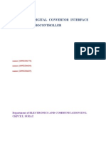 Analog To Digital Convertor Interface With 8051 Microcontroller