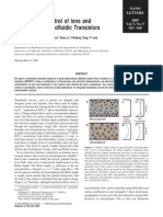 Electric Double Layer-Electrostatic Control of Ions and Molescules in Nanofluidic-Transistor PDF