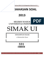 Matematika Dasar SIMAK UI