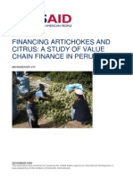 Financing Artichokes and Citrus A Study of Value Chain Finance in Peru
