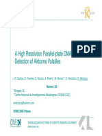 A High Resolution Parallel Plate DMA For The Detection of Airborne Volatiles