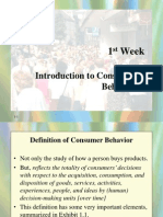 2014 - Consumer Behavior - 1st Week