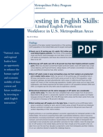 Brookings Report On Limited English Proficient Workforce in U.S.