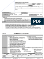 Form C4 Heriot-Watt University - Course Descriptor