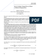 Electric Potential of A Uniform Charged Disc in Whole by Method of Superposition