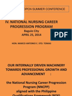 Iv. National Nursing Career Progression Program: Baguio City APRIL 25, 2014