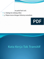 Kata Kerja Tak Transitif