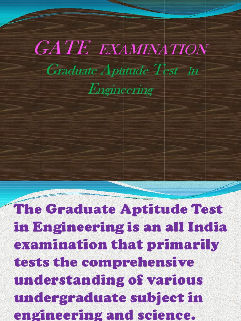 GATE and GRE Exam Overview | PDF | Technology & Engineering