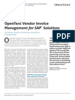 SAP OpenText Vendor Invoice Management (VIM) for SAP Solutions
