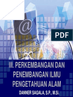 III Perkembangan Dan Pengembangan Ipa