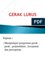 Gerak Lurus