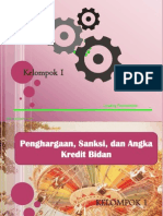 Kelompok 1 Penghargaan, Sanksi, Angka Kredit Bidan Baru